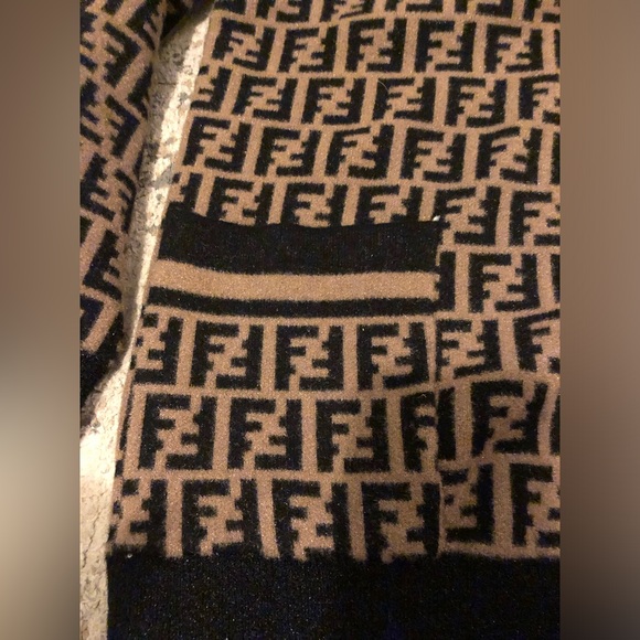 Fendi Signature Inspired Zip Up Sweater Cardigan - Picture 3 of 6